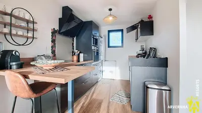 Cuisine ou kitchenette dans l'établissement Buron St Roch