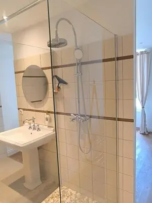 Salle de bains dans l'établissement Maison de campagne