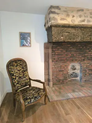 Coin salon dans l'établissement Maison de campagne