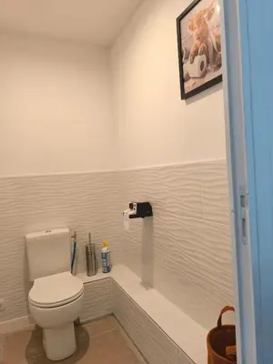 Salle de bains dans l'établissement Maison de campagne