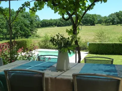Piscine de l'établissement Maison indépendante avec Piscine privée proche Vallée Dordogne de Samedi à Samedi ou située à proximité