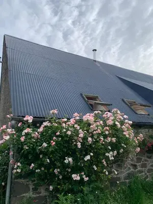 Jardin de l'établissement Ancienne grange typique nichée au cœur du Cantal