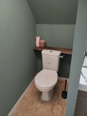 Salle de bains dans l'établissement Chambre d'hôtes du Chênelong