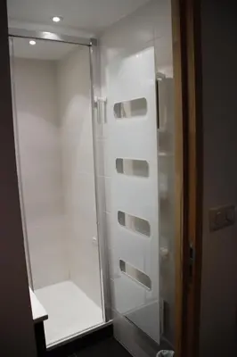 Salle de bains dans l'établissement Appartement au pied des pistes