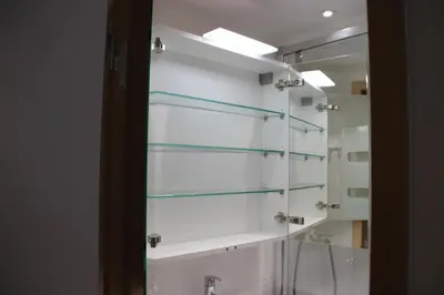 Salle de bains dans l'établissement Appartement au pied des pistes