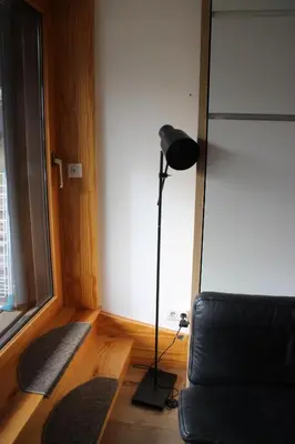 Coin salon dans l'établissement Appartement au pied des pistes