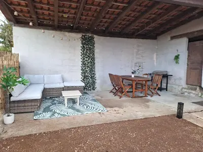 Coin salon dans l'établissement Gîte L'alcôve