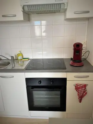 Cuisine ou kitchenette dans l'établissement Appartement triple dans le centre