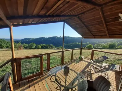 Paysage naturel près de le chalet