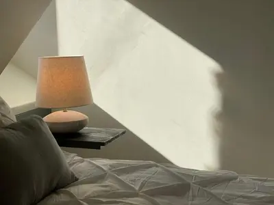 Un ou plusieurs lits dans un hébergement de l'établissement Peaceful and comfortable gite with valley view