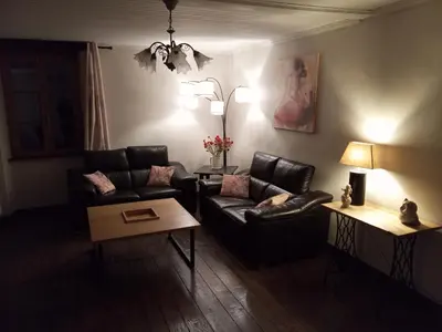 Coin salon dans l'établissement Le tilleul