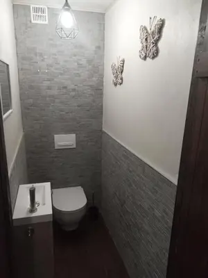 Salle de bains dans l'établissement Le tilleul