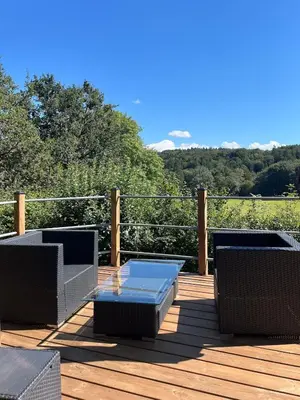 Balcon ou terrasse dans l'établissement Nuit insolite dans un dôme