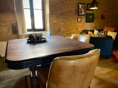 Coin salon dans l'établissement Domaine Voilà