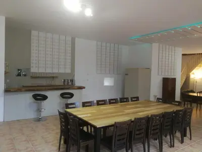 Cuisine ou kitchenette dans l'établissement Gîte de la Châtaigneraie