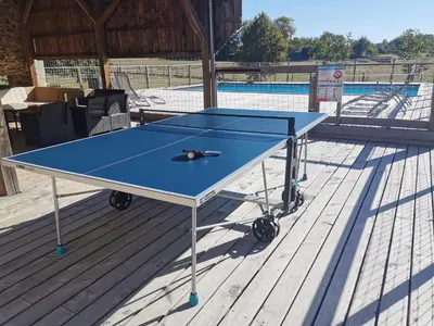 Tennis de table au sein de l'établissement Gîte de la Châtaigneraie ou à proximité