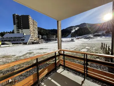 Vue générale sur la montagne ou vue sur la montagne depuis l'appartement