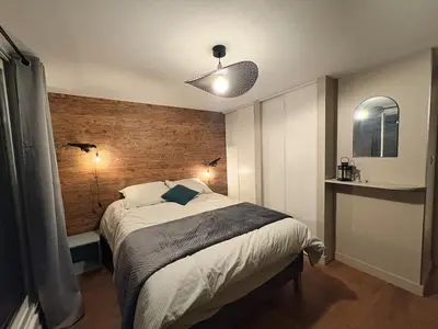 Un ou plusieurs lits dans un hébergement de l'établissement Lioran - Appartement 3 chambre, 8 personnes
