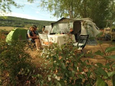 Paysage naturel près de le camping
