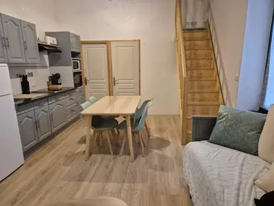 Cuisine ou kitchenette dans l'établissement Appartement 4-6 personnes plein centre