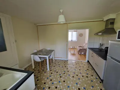 Cuisine ou kitchenette dans l'établissement Appartement t2 proche Lascaux