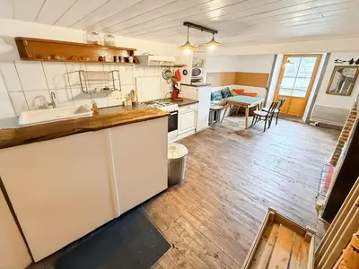 Cuisine ou kitchenette dans l'établissement Charmante maison montagnarde - Vue panoramique