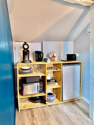 Cuisine ou kitchenette dans l'établissement Appartement 5 cocooning Av Georges Dumas -DABNB