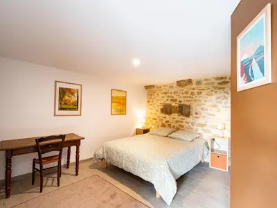 Un ou plusieurs lits dans un hébergement de l'établissement Holiday Home Domaine Les Haut mit eigenem Garten by Interhome