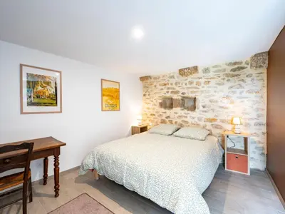 Un ou plusieurs lits dans un hébergement de l'établissement Holiday Home Domaine Les Haut mit eigenem Garten by Interhome