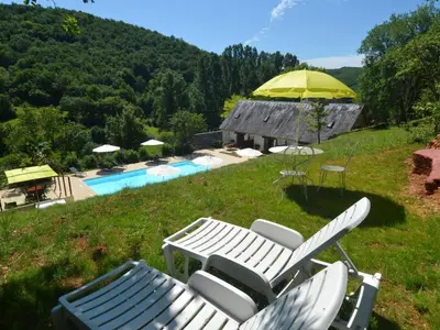 Vue générale sur la montagne ou vue sur la montagne depuis la maison de vacances