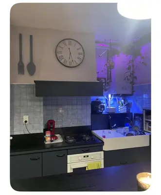 Cuisine ou kitchenette dans l'établissement Appartement de ville