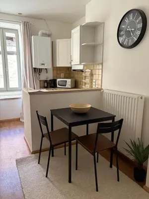 Cuisine ou kitchenette dans l'établissement Studio cosy