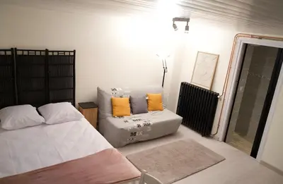 Un ou plusieurs lits dans un hébergement de l'établissement Studio - Free Parking - Netflix - Wi-Fi