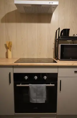 Cuisine ou kitchenette dans l'établissement Studio - Free Parking - Netflix - Wi-Fi