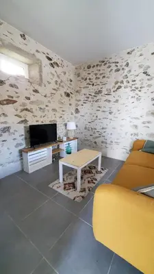 Télévision ou salle de divertissement dans l'établissement La maison des gorges de la Maronne