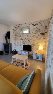 Télévision ou salle de divertissement dans l'établissement La maison des gorges de la Maronne