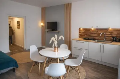 Cuisine ou kitchenette dans l'établissement Appartement Entier 1