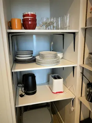 Cuisine ou kitchenette dans l'établissement Appartement double dans le centre de Limoges