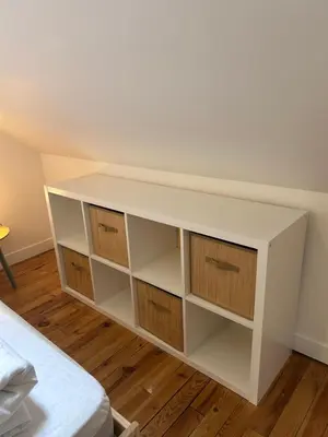 Un ou plusieurs lits dans un hébergement de l'établissement Appartement Le Dôme-Vue sur les montagnes
