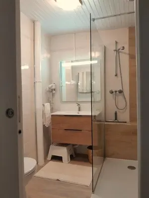 Salle de bains dans l'établissement La p'tite Maison