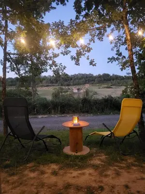 Paysage naturel près de le camping