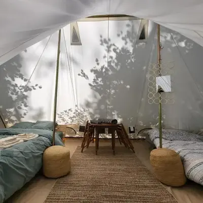 Safari Tent DeLuxe - La Bohème - on Campsite in Saint Robert
