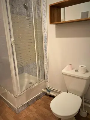 Salle de bains dans l'établissement Studio dans l'hypercentre de Limoges