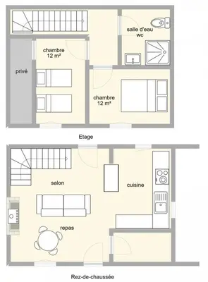 Plan de l'établissement Petit villetelle
