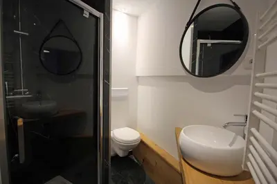 Salle de bains dans l'établissement La pommeraie
