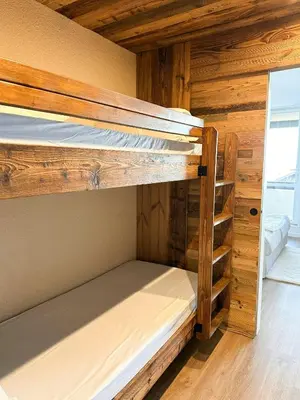 Un ou plusieurs lits dans un hébergement de l'établissement Renovated Studio Near Super-Besse Ski Slopes