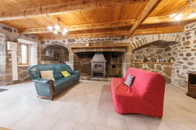 Coin salon dans l'établissement Face au Puy Mary - Avec Jardin et Parking