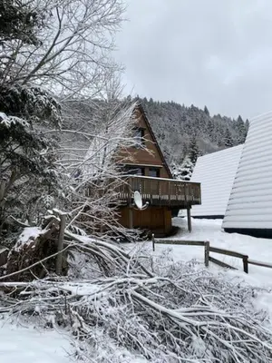 L'établissement Chalet du Lioran en hiver