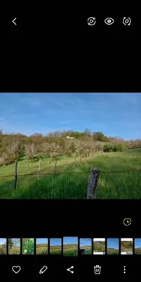 Paysage naturel près de la maison de vacances