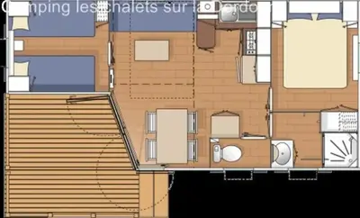 Plan de l'établissement ZEcamping 3 espace aquatique pet friendly mobil-home BBQ 4 pers